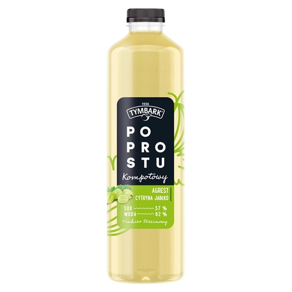 Tymbark Po prostu Napój kompotowy agrest cytryna jabłko 1,25 l