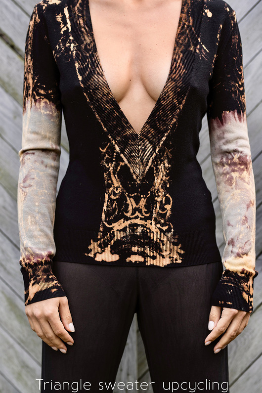 Sweter - bluzka Triangle upcycling