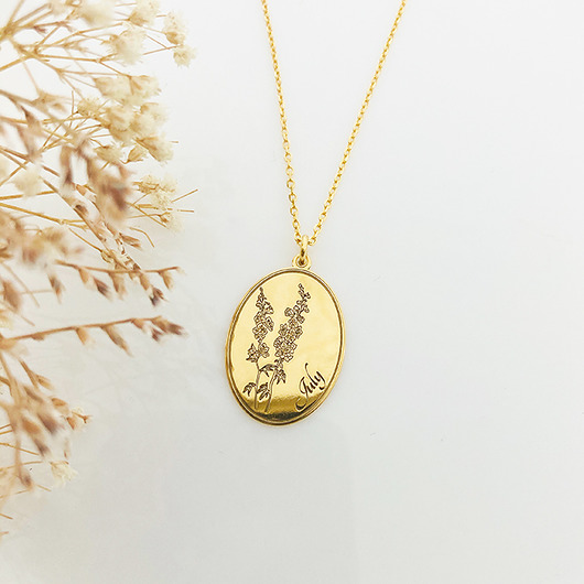 Naszyjnik z ostróżką, horoskop kwiatowy na święta