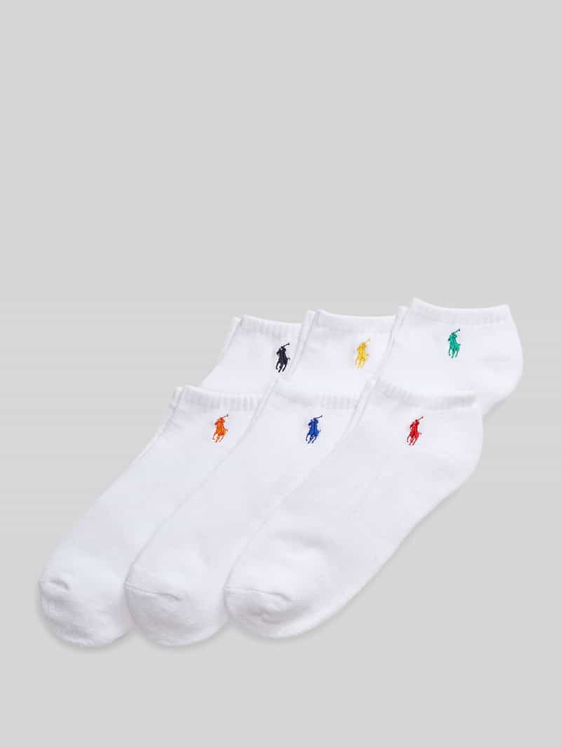 Skarpety do sneakersów z mieszanki bawełny w zestawie 6 par