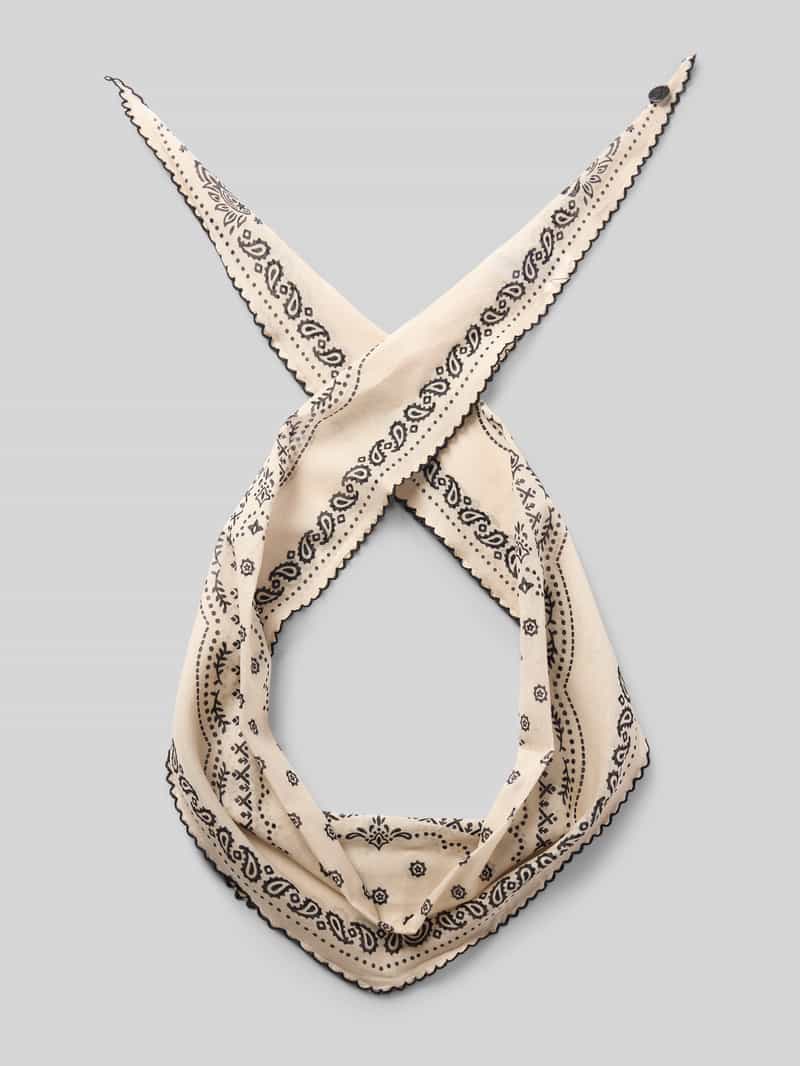 Chusta z nadrukiem paisley na całej powierzchni