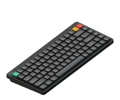 NuPhy Node 75 Low / Ink Gray / Blush nano NODE75LOWIGBLN