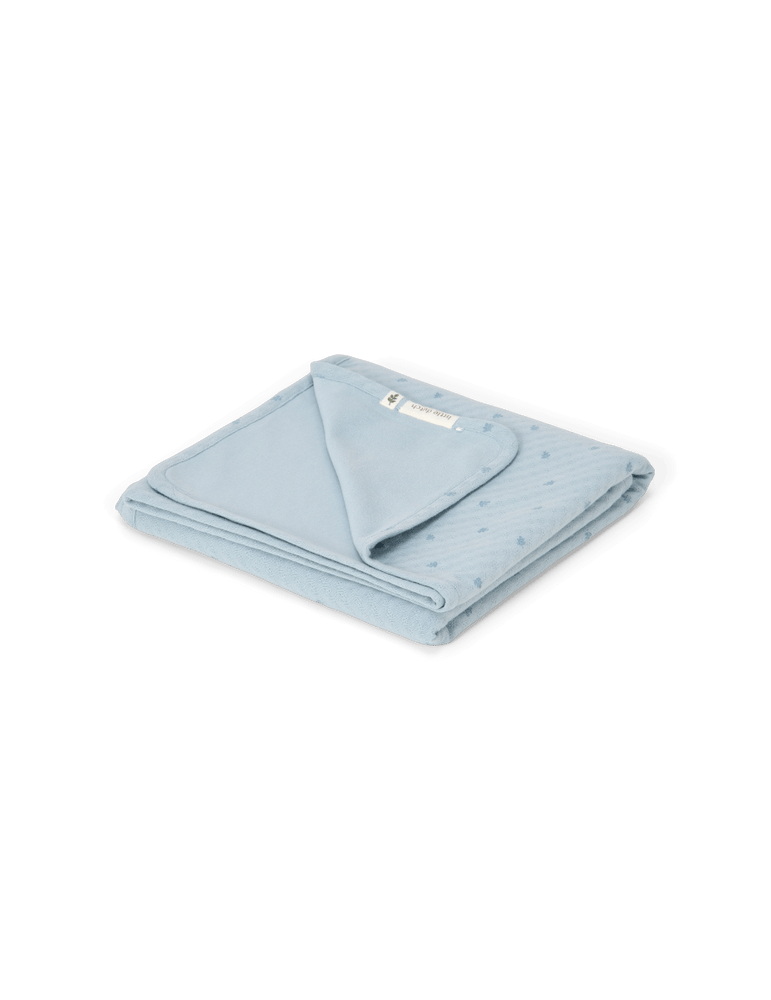 Little Dutch Letni kocyk muślinowy 70x100 cm Pure Denim Blue