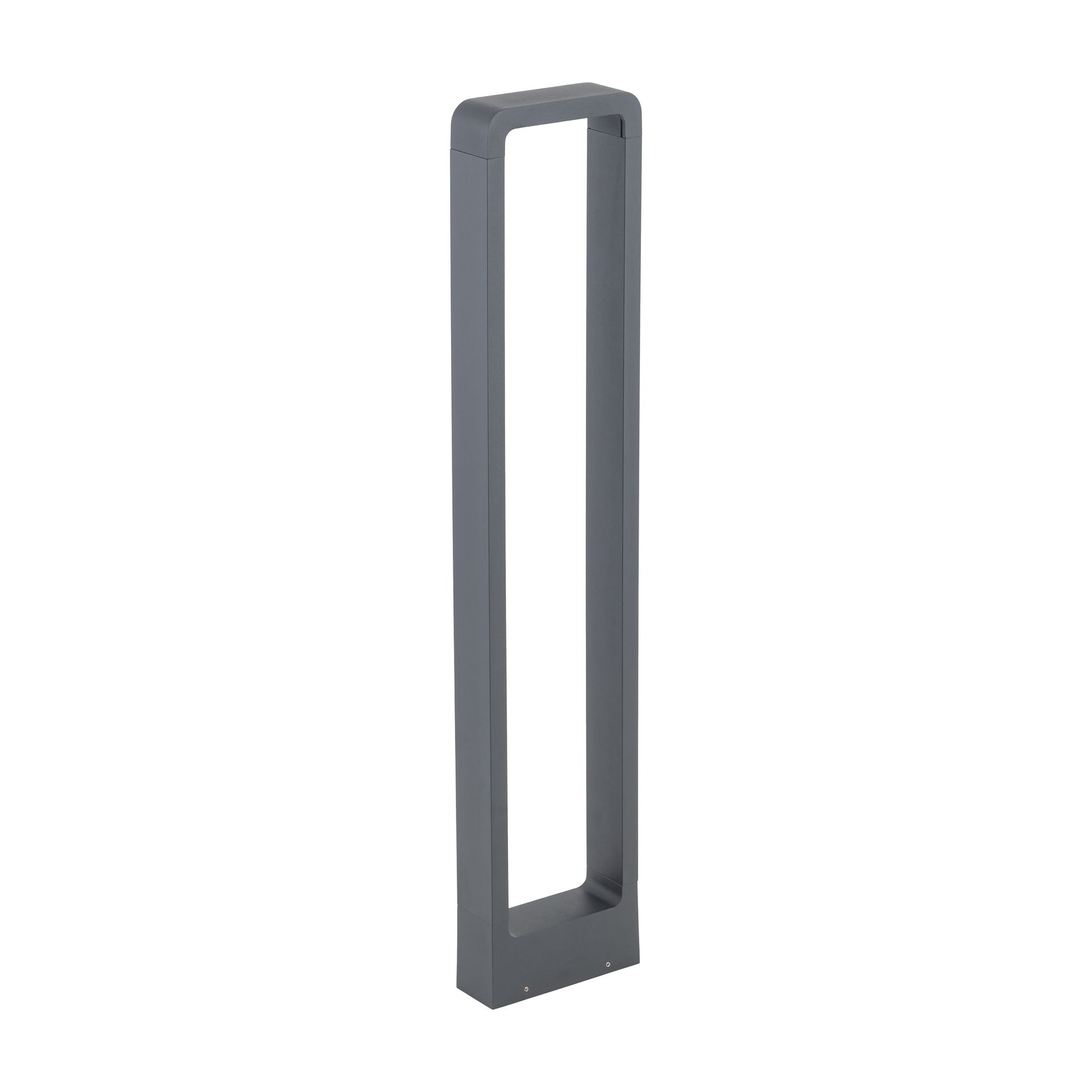 TK LIGHTING Grafitowa lampa ogrodowa w kształcie ramki TK 19005 z serii ARIUS