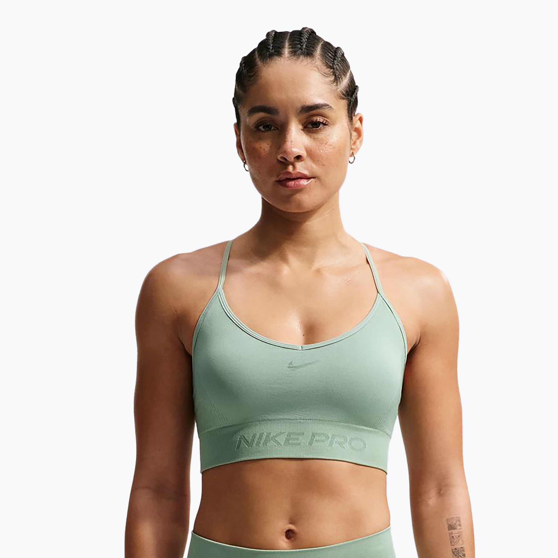 Biustonosz treningowy Nike Pro Seamless Light Support steam WYSYŁKA W 24H 30 DNI NA ZWROT