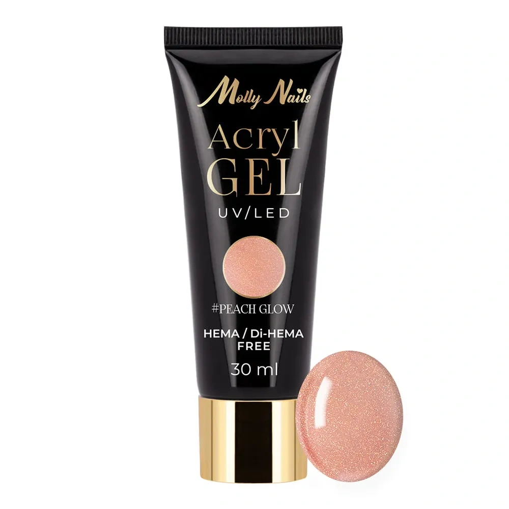 Molly Nails Acryl Gel akrylożel budujący do przedłużania paznokci Peach Glow 30 ml