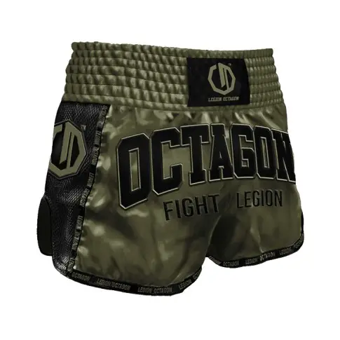 Spodenki Kickboxing/Muay Thai Legion Octagon Fight Legion PREMIUM Army Green