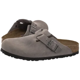 Klapki Boston BS Soft Footbed Iron 1013256 (BK353-b) Birkenstock
