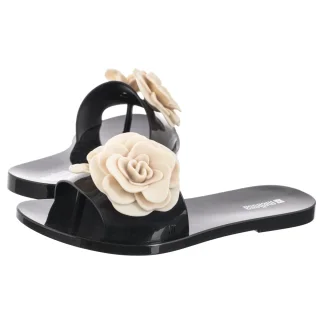 Klapki Babe Petals AD 37817/BO947 Black/Beige (ML387-a) Melissa