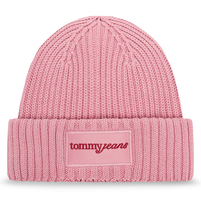 Czapka Tommy Jeans Script AW0AW17909 Różowy