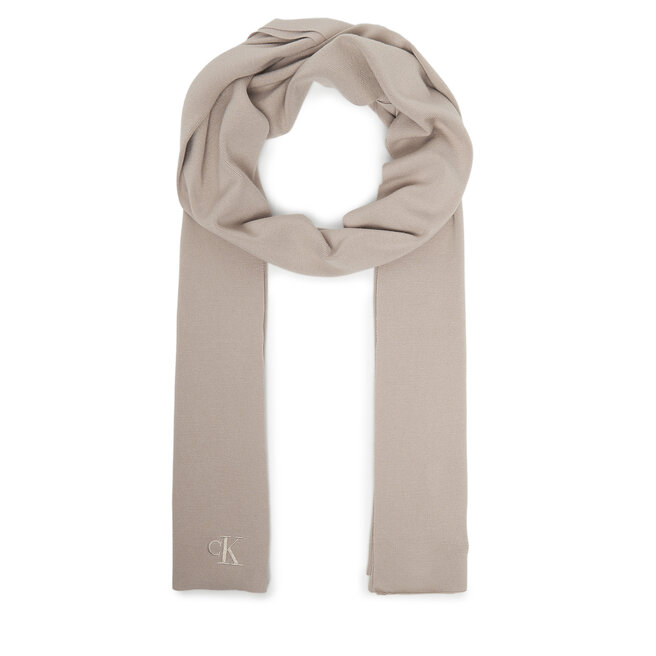 Szalik Calvin Klein Fine LV04D8021G Beżowy