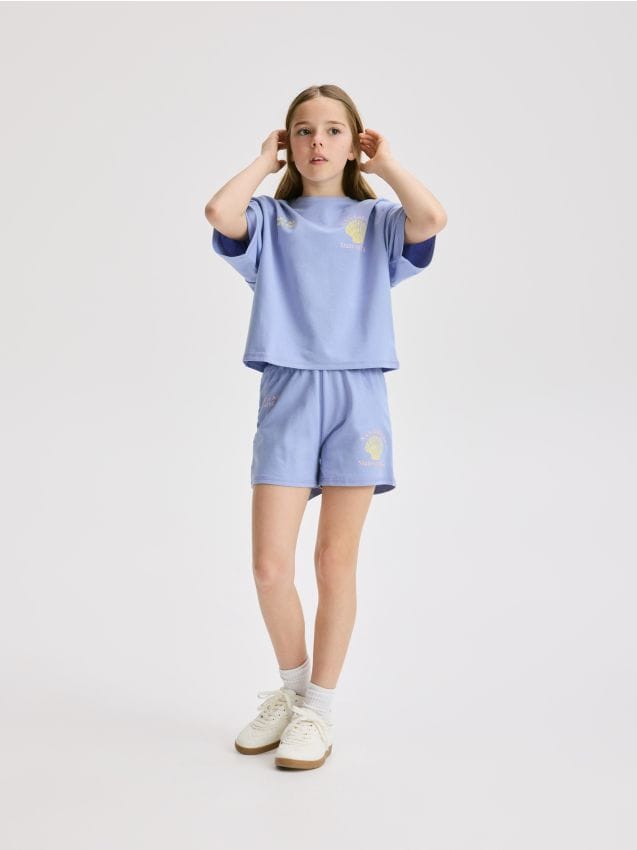 Reserved - Dresowy komplet z bawełny - niebieski