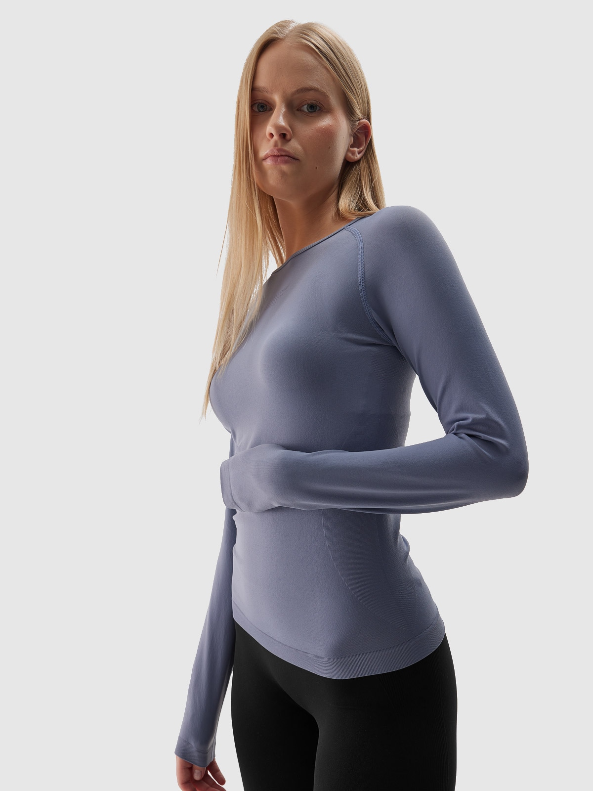 4F Bielizna termoaktywna bezszwowa (góra) damska - niebieska M/L