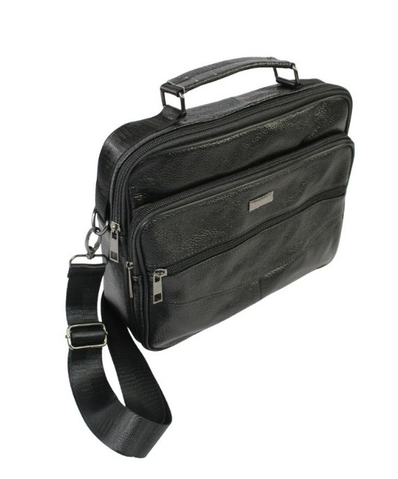 Torba męska ROVICKY CZARNA R-13206-L Pozioma Skóra Naturalana 26 x 22 x 8 [cm]