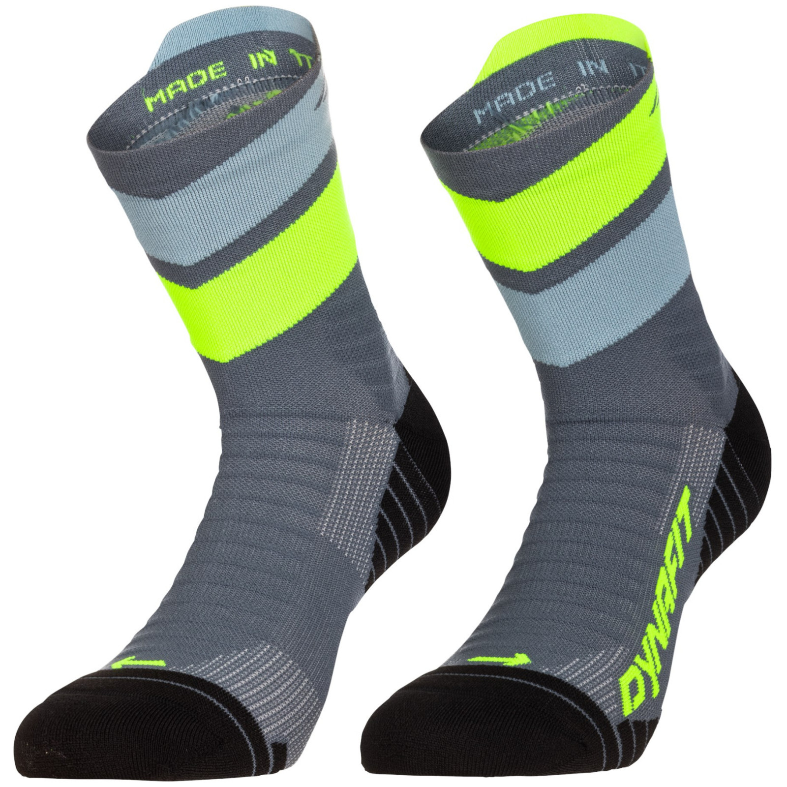 Skarpety Dynafit Ultra Mid Sk Rozmiar skarpet: 39-42 / Kolor: szary/żółty