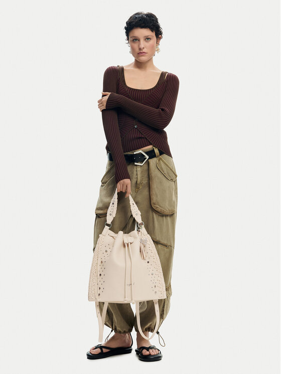 Desigual Plecak 26SAKP33 Beżowy