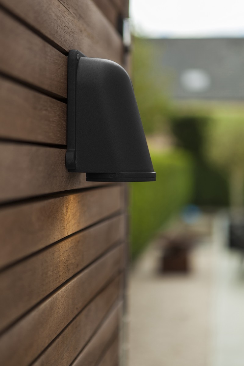 ANCOR kinkiet zewnętrzny czarny 1xGU10 IP54 światło w dół LUTEC 5115001012