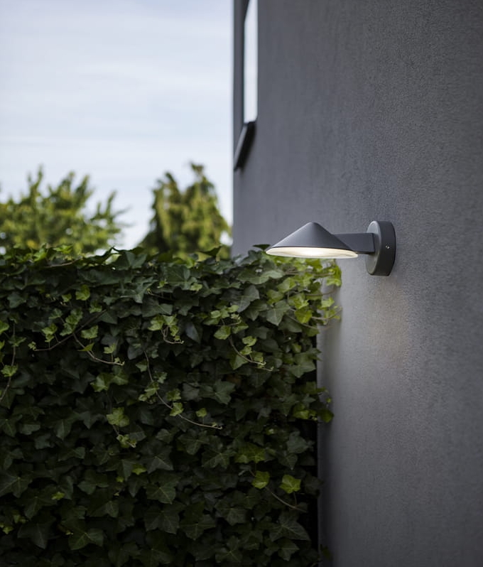 CONE kinkiet zewnętrzny antracyt IP54 LED 12W 4000K LUTEC 5187601118