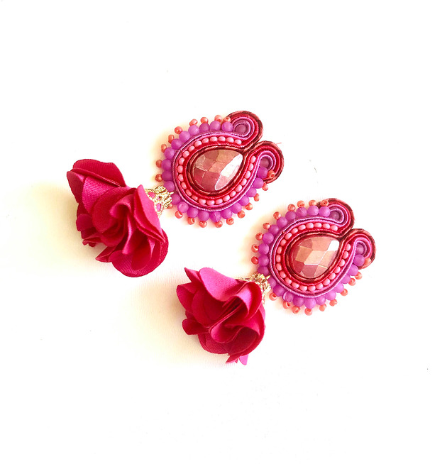 Sutaszowe kolczyki RIMINI