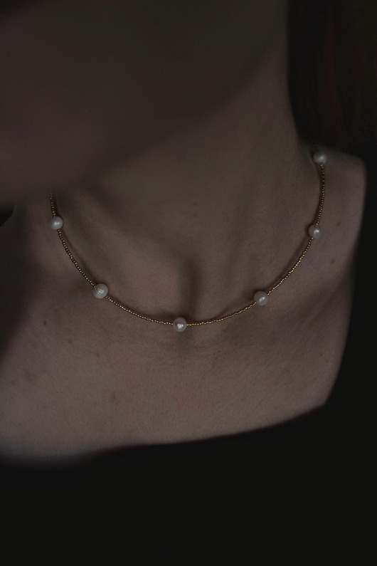 Naszyjnik HOLA choker perły naturalne