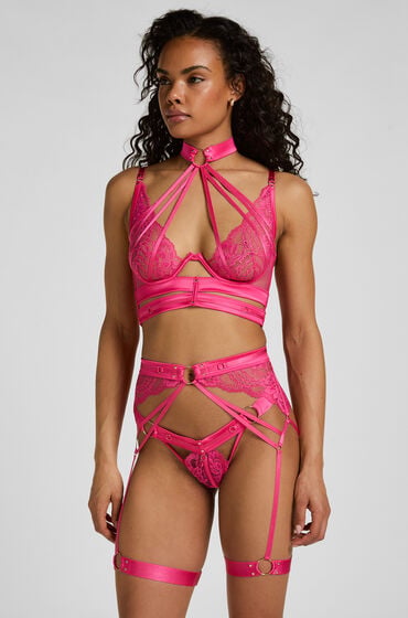 Hunkemöller Pas do pończoch Emmeline Różowy