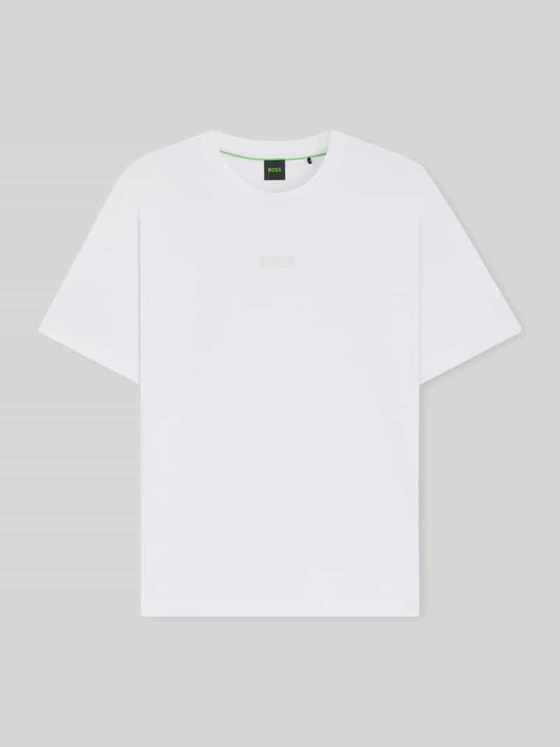 męski t-shirt o kroju regular fit z czystej bawełny model 'TEE 10'