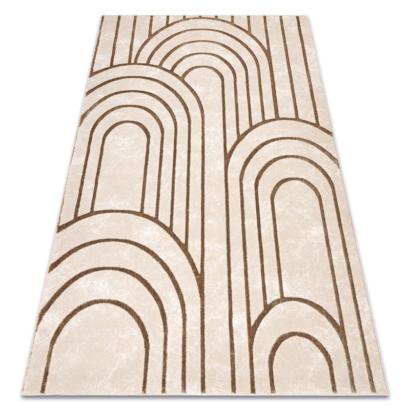 Dywan ALLURE 5756 Geometryczny - Strukturalny, stylowy, glamour beż 240x330 cm