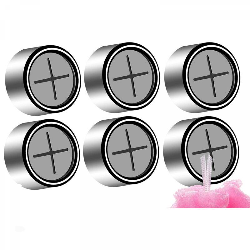 Uniwersalny zestaw wieszaków na ręczniki łazienkowe, haczyki wciskane - Praktyczne przechowywanie w łazience i kuchni, srebrny