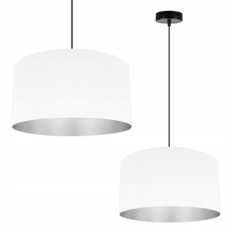 Lampa sufitowa wisząca modern Mediolan 1xE27 klosz owalny biały Light Home LH