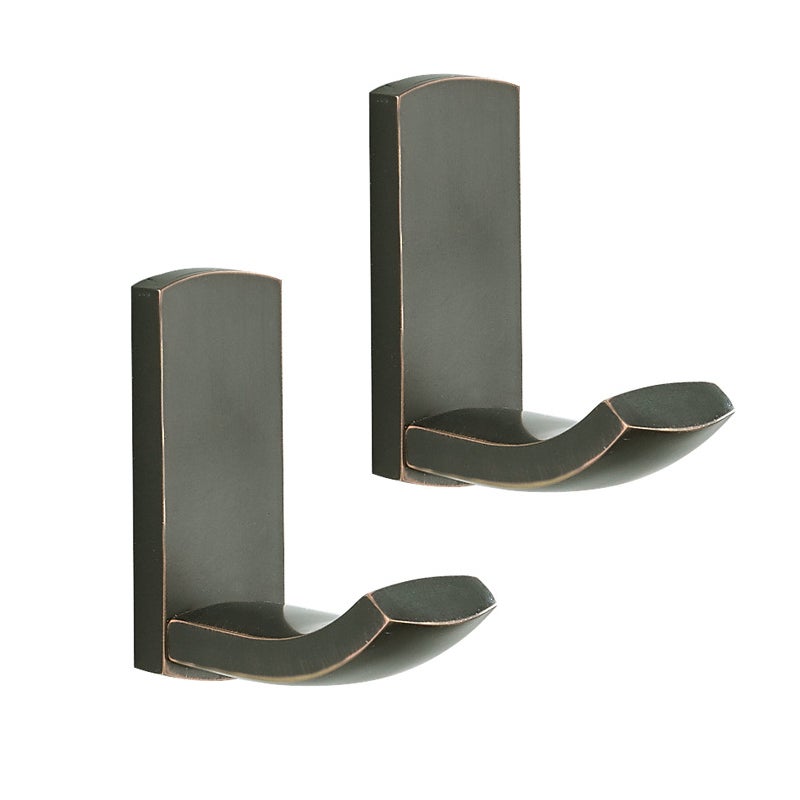 Hak ścienny do prysznica, wieszak na ręczniki, wieszak na ubrania, akcesoria kuchenne i łazienkowe, zestaw 2 szt. (czarny)