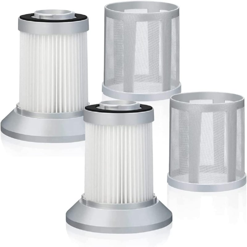 Filtry zamienne w kolorze szarym, Opakowanie dwuczęściowe, Kompatybilne z odkurzaczami z serii 2156A, 1665, 16652, 1665W