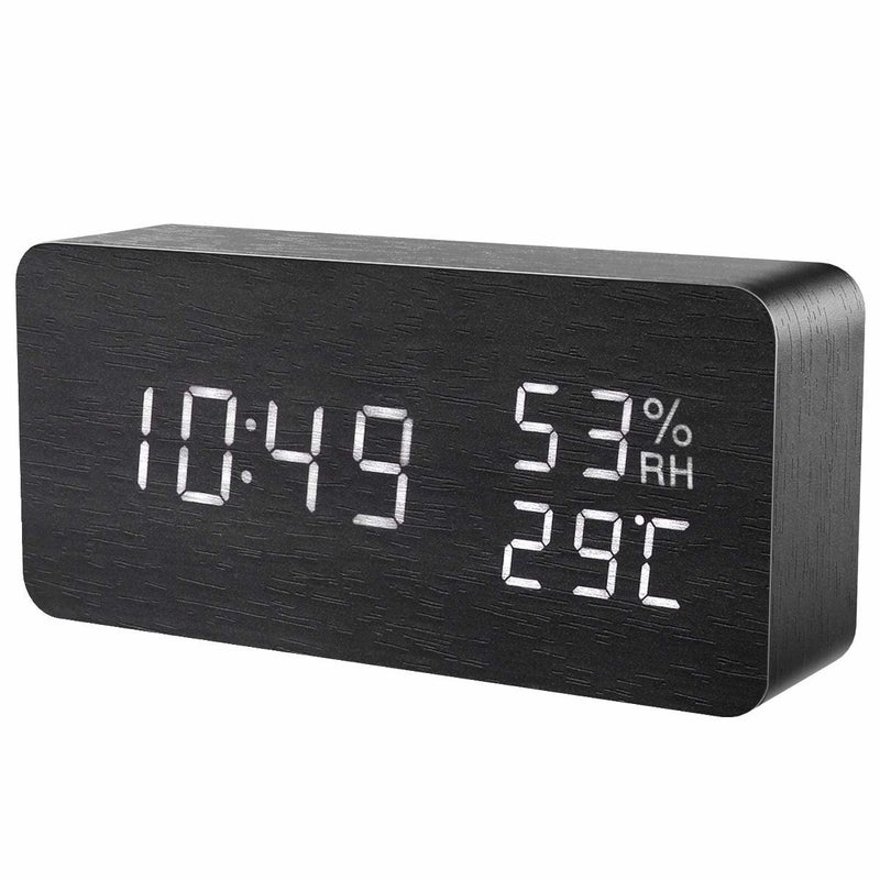 Cyfrowy budzik LED Czarny