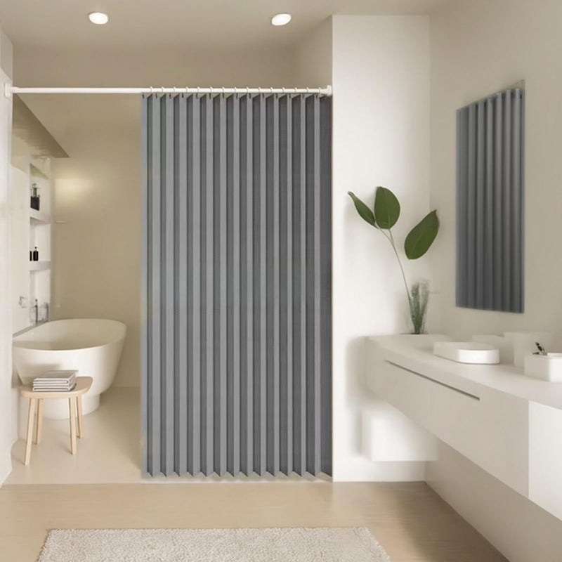 Zasłona prysznicowa do łazienki, gruba i wodoodporna zasłona magnetyczna do drzwi, odpowiednia do łazienki, salonu, kuchni 220x200cm