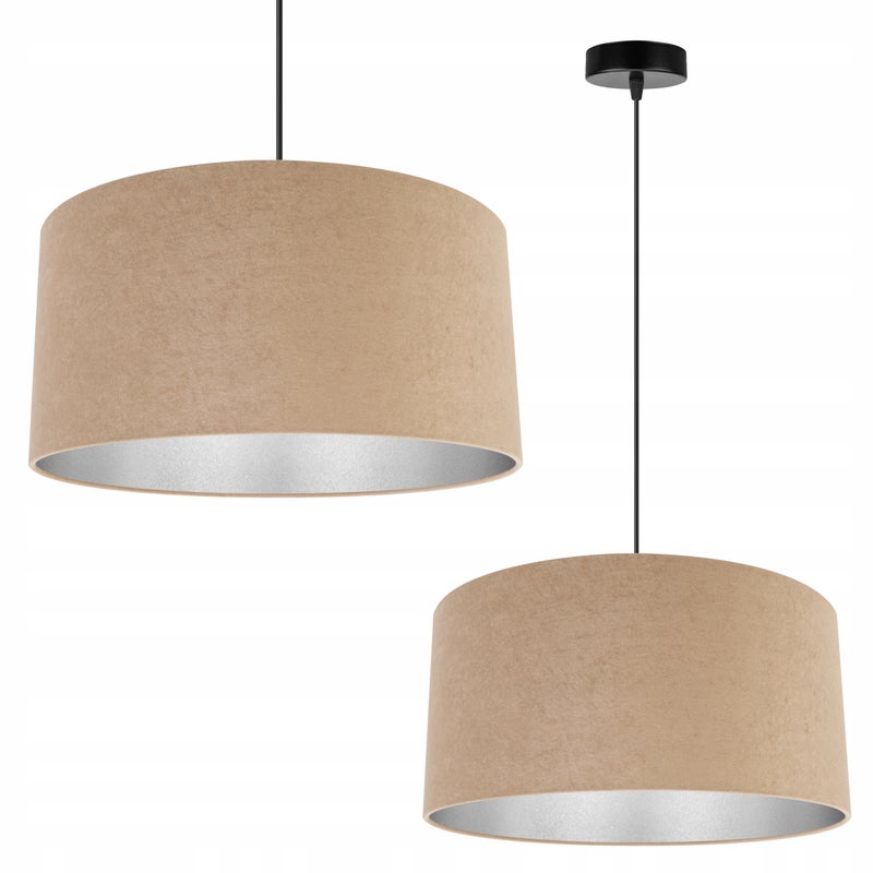 Lampa sufitowa wisząca boho Mediolan 1xE27 klosz owalny brązowy Light Home LH