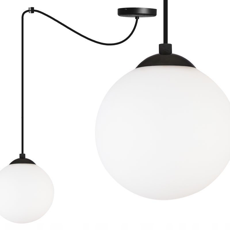 Lampa sufitowa wisząca Florence modern 1xE27 abażur kule białe Light Home LH
