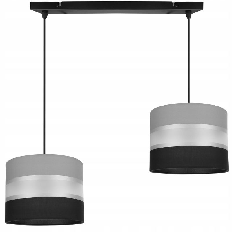 Lampa sufitowa wisząca Elegance 2xE27 abażur walec różnokolorowy Light Home LH