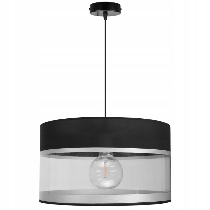 Lampa sufitowa wisząca Elegance 1xE27 abażur walec transparentny Light Home LH