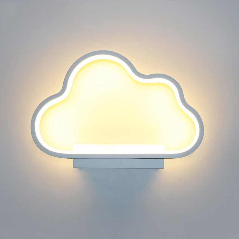 Kinkiet nordycki wewnętrzny 14 W, nowoczesna lampka nocna LED, minimalistyczny design, kreatywne chmury, 4000 K