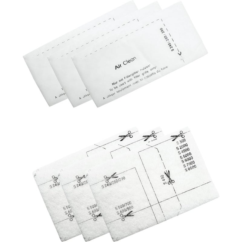 Filtry AirClean i ochrona silnika kompatybilne z Miele, zestaw 3 szt., najwyższej jakości zamienne filtry do odkurzaczy