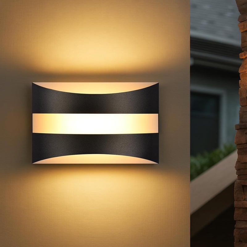 ZMH Kinkiet LED w kolorze czarnym nowoczesny design 3000K 5W oświetlenie góra-dół