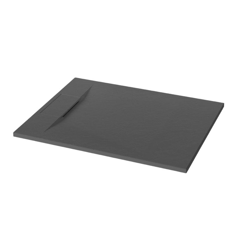 Brodzik do kabiny prysznicowej prostokątny Alvero 110x80 cm czarny Invena