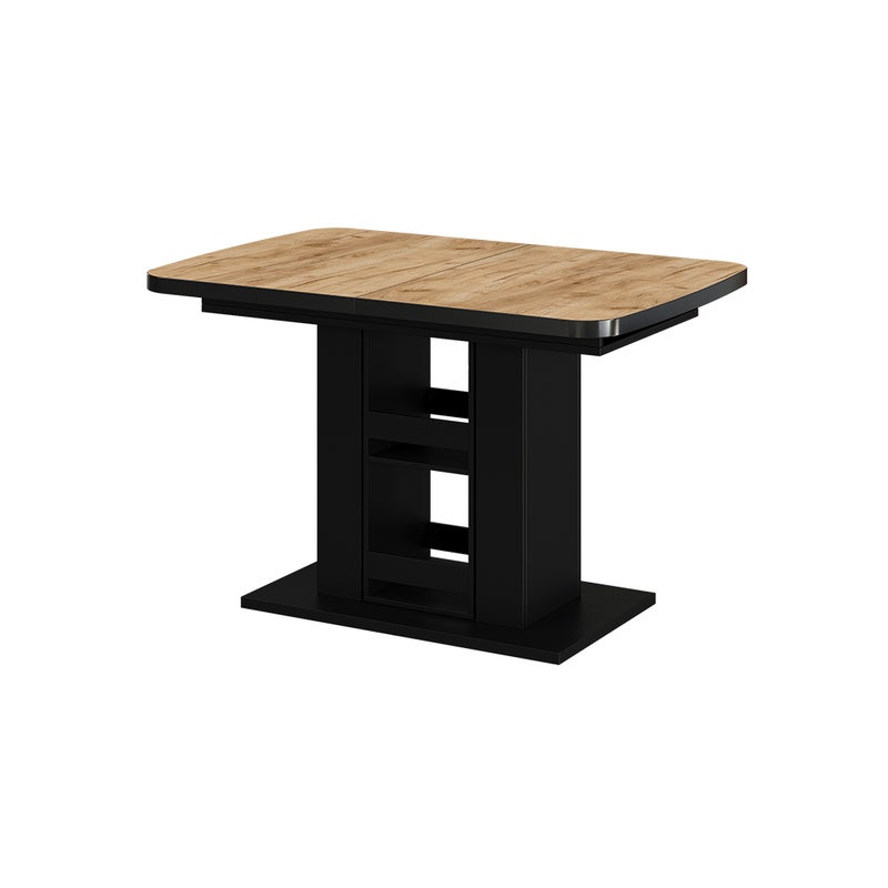 Vicco Stół jadalny Fenaro, Goldkraft dąb/czarny, 120 x 80 cm