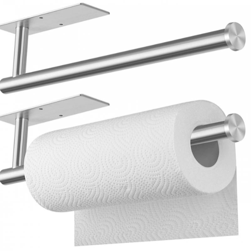 Samoprzylepny, ścienny uchwyt na ręczniki papierowe, 2 sztuki, 33.5 cm, pod szafkę, do kuchni, łazienki