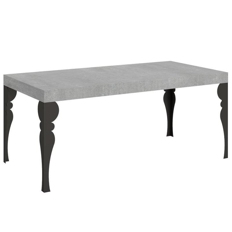 Stół rozkładany 90x180/284 cm Paxon Cement rama antracyt