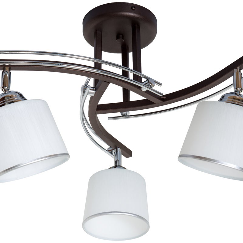 Lampa sufitowa wisząca Irys modern 3xE27 abażur owalny biały Light Home LH