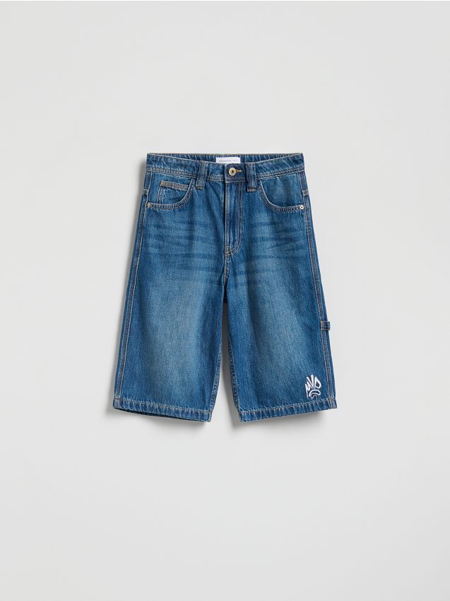 Reserved - Jeansowe szorty - niebieski