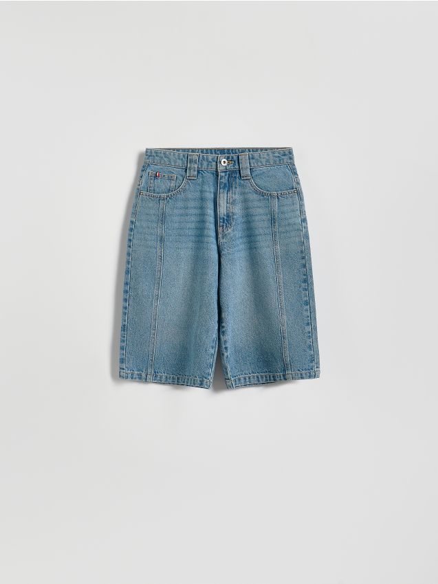 Reserved - Jeansowe szorty - niebieski