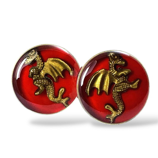 Spinki do mankietów - SMOKI (RED)