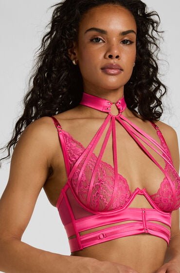 Hunkemöller Biustonosz nieusztywniany z fiszbinami Emmeline Różowy
