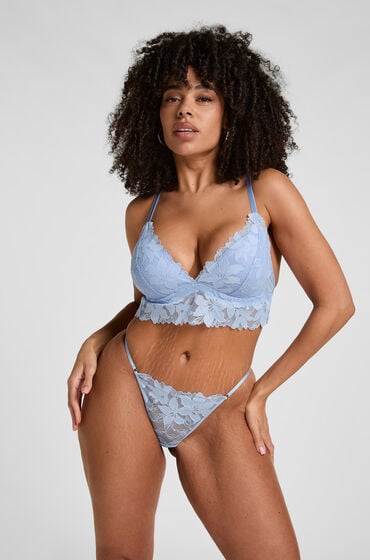 Hunkemöller Stringi Ingrid Niebieski